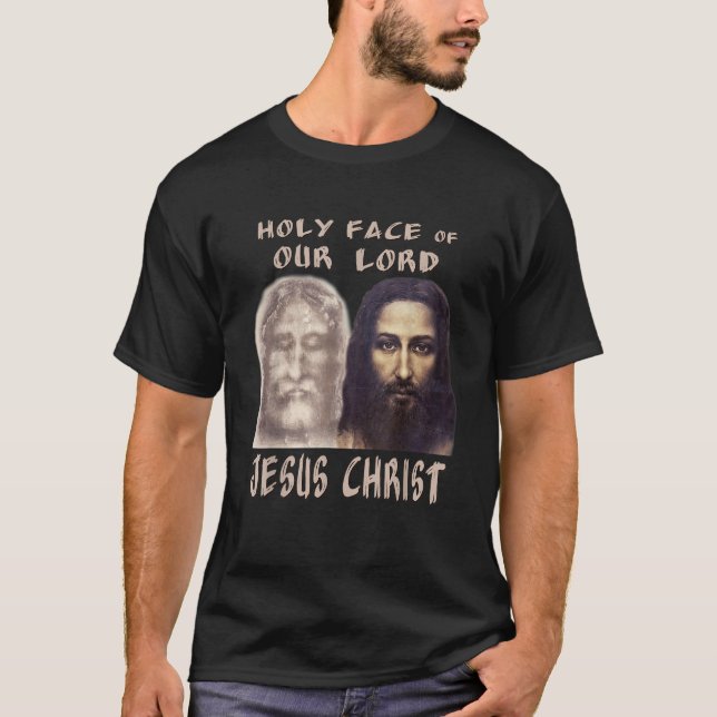 T-shirt Sainte Face Notre Seigneur Jésus Christ Suffit Tur (Devant)