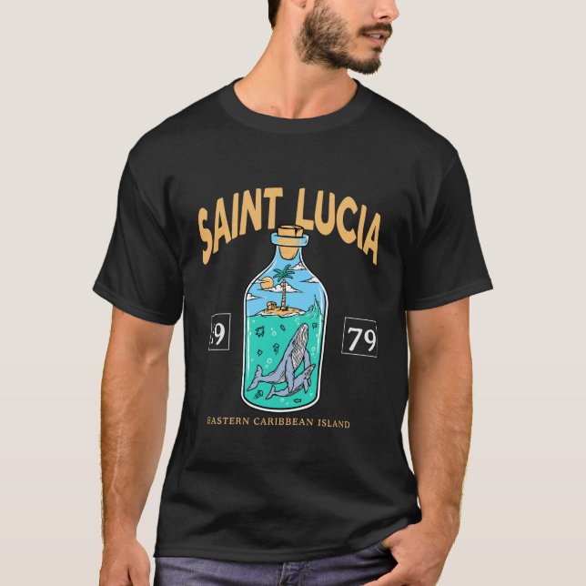 T-shirt Sainte-Lucie Caraïbes (Devant)
