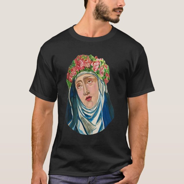 T-shirt Sainte Rita de Cascia Prière Patron catholique Sai (Devant)
