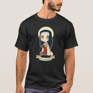 T-shirt Sainte Thérèse de Lisieux Enfants Petite Fleur Ros