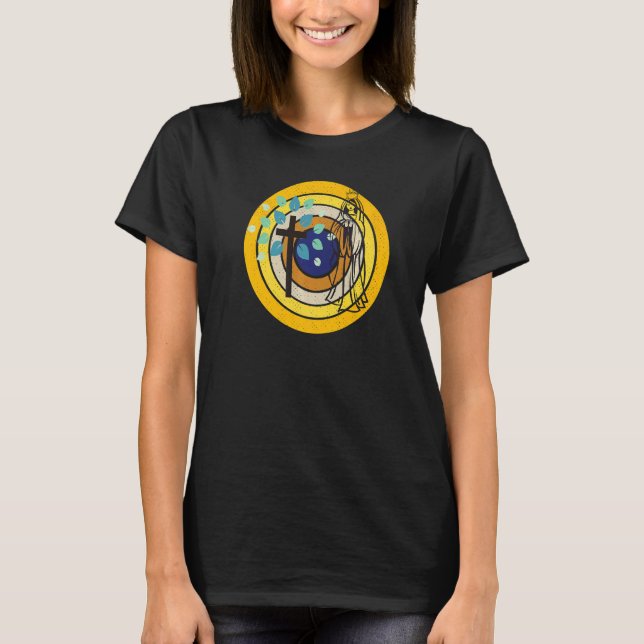 T-shirt Sainte Vierge Marie Saint Rosaire Catholique Dévot (Devant)