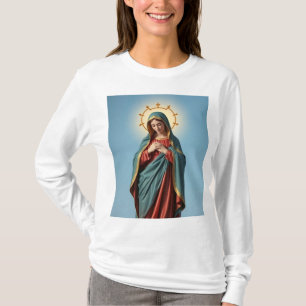 T-shirt Sainte Vierge Marie Tee - shirt à manches longues