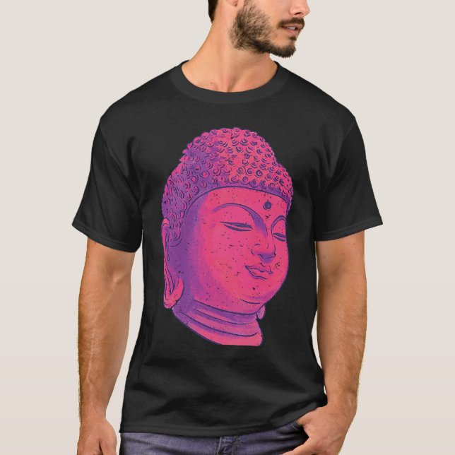 T-shirt Sainteté de tête de Bouddha et chakra (Devant)