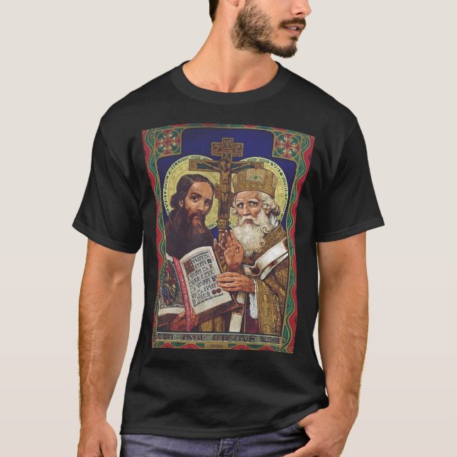 T-shirt Saints Cyrille et Méthode Apôtres des Slaves (Devant)