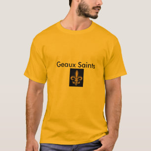 T-shirt Saints de Geaux de pièce en t d'or