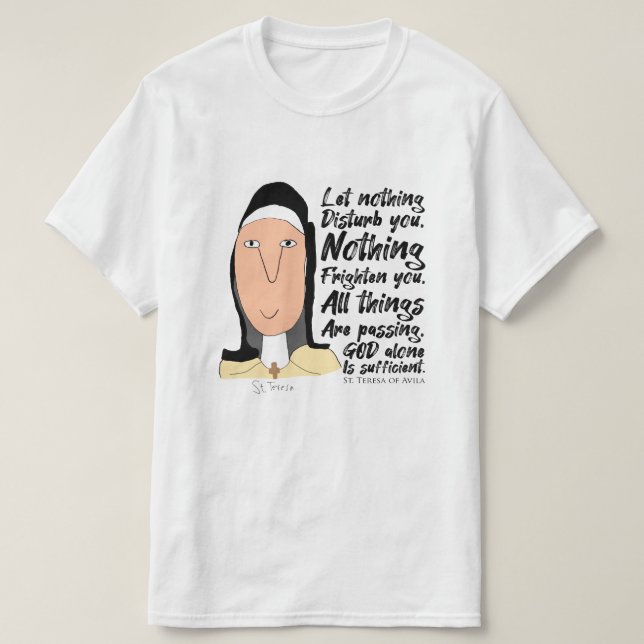 T-shirt Saints, Says & Chemises - Sainte Thérèse d'Avila (Design devant)