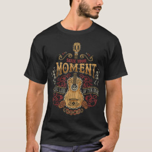 T-shirt Saisissez Votre Moment Graphique Guitare
