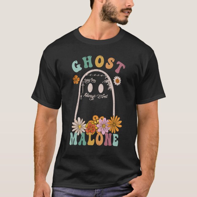 T-shirt Saison automnale de Ghost Malone Halloween Éffraya (Devant)