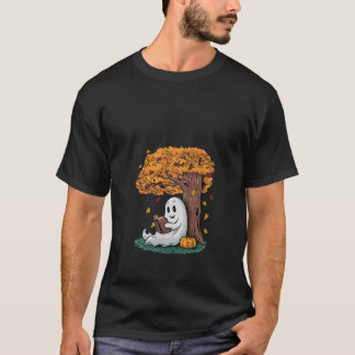 T-shirt Saison Automne Femme Design Fantômes Lecture Livre