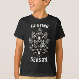 T-shirt Saison Chasse Morel Champignons Chasse Morchella F