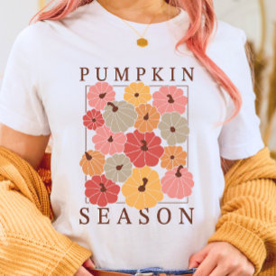 T-shirt Saison Citrouille de l'automne