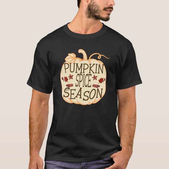 T-shirt Saison citrouille des épices (Devant)