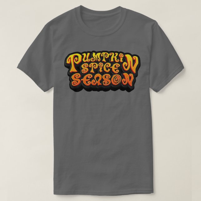 T-shirt Saison citrouille des épices Automne (Design devant)