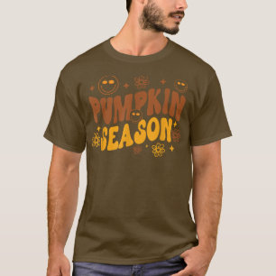 T-shirt Saison citrouille Retro Boho mignonne Automne amou