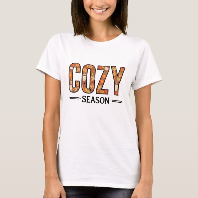 T-shirt Saison Cosy Automne Confort & Style (Devant)