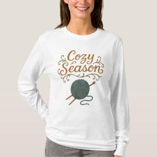 T-shirt Saison cosy - Vintage broderie Fils et aiguilles
