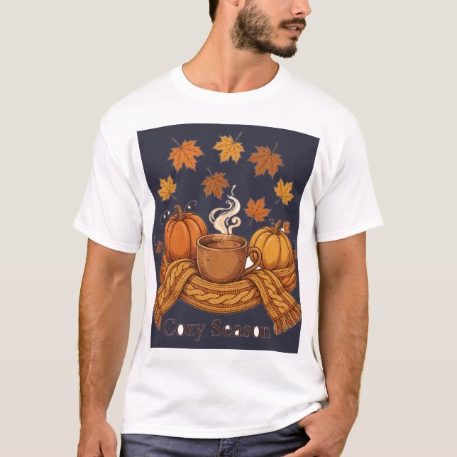 T-shirt Saison Cozy — Noël (Devant)