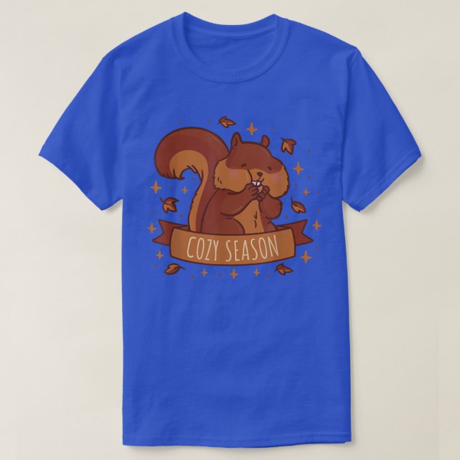 T-shirt Saison d'automne de l'écureuil (Design devant)
