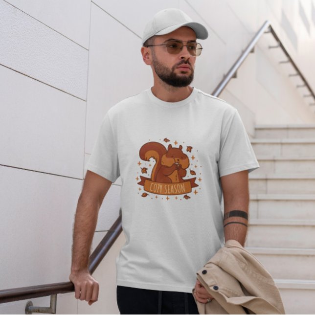 T-shirt Saison d'automne de l'écureuil (Créateur téléchargé)
