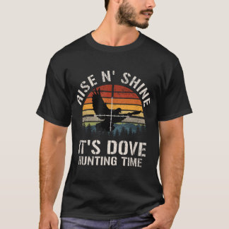 T-shirt Saison de chasse à la colombe du coucher du soleil