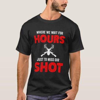 T-shirt Saison de chasse au cerf Chasseur à l'arc Animal s
