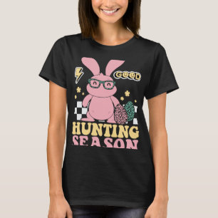 T-shirt Saison de chasse aux oeufs Bunny Kids Adultes Retr