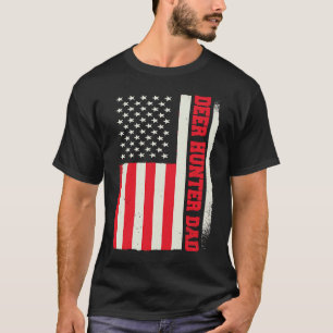 T-shirt Saison de chasse patriotique chasseur Deer Hunter
