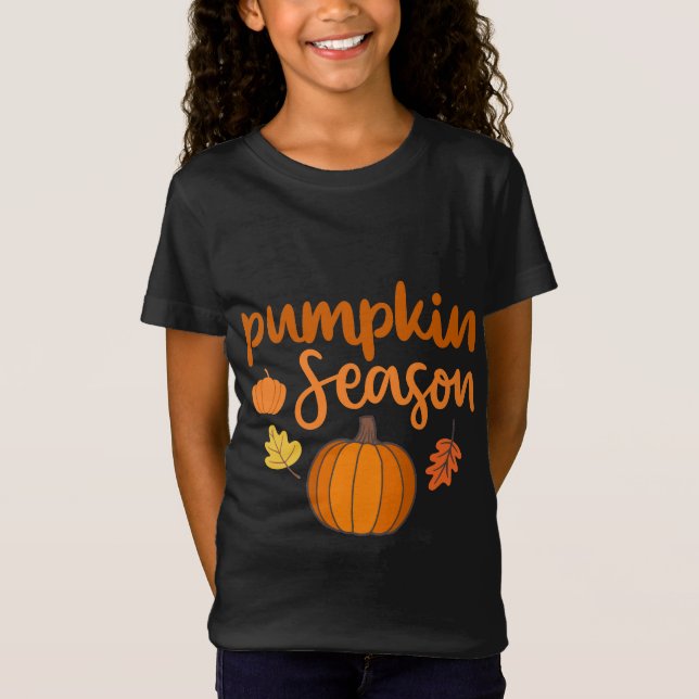 T-Shirt Saison de citrouille automne (Devant)