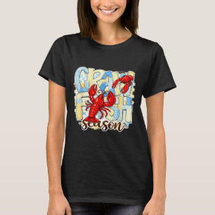 T-shirt Saison de crawfish à carreaux drôle de fruits de m