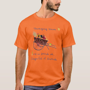 T-shirt Saison de grâces Gratitude sur l'Orange Athlétique