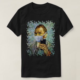 T-shirt Saison de grippe Van Gogh Autoportrait avec masque