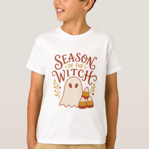 T-shirt Saison de la Sorcière Mignon Fantôme Bonbon de Maï