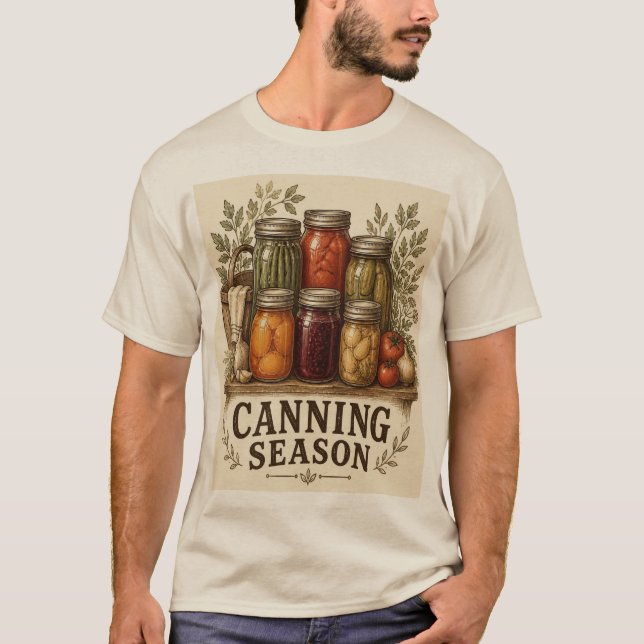 T-shirt Saison de mise en conserve Ferme de collection l'a (Devant)