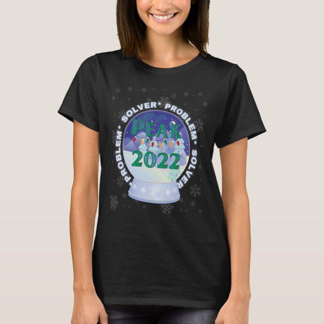 T-shirt Saison de pointe du solveur de problème 2022 Neige (Devant)