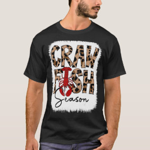 T-shirt Saison d'écrevisses blanchies écrevisse léopard Bo