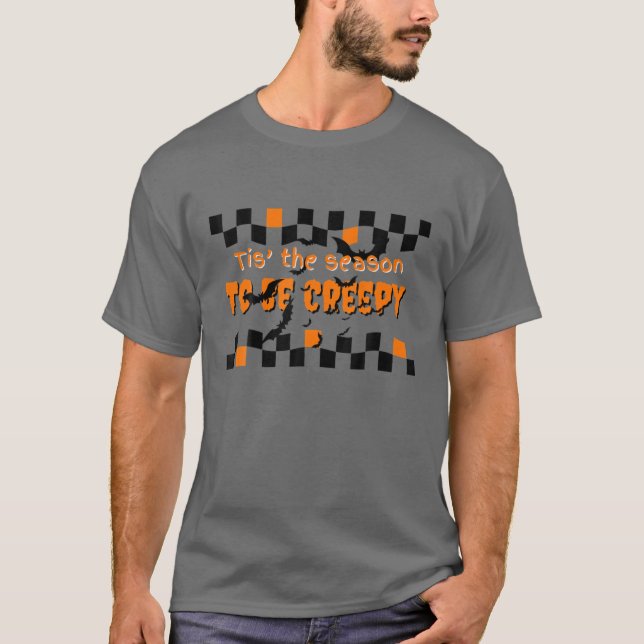 T-shirt Saison déplaisante Halloween Checkerboerd (Devant)