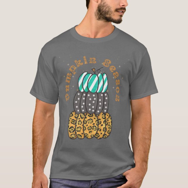 T-shirt Saison des citrouilles (Devant)