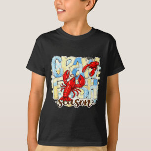 T-shirt Saison des écrevisses à carreaux drôle de fruits d