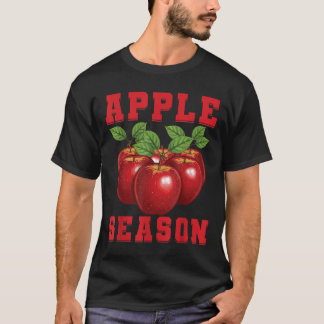 T-shirt Saison des pommes Fruit de pomme Amour Cueilleur d