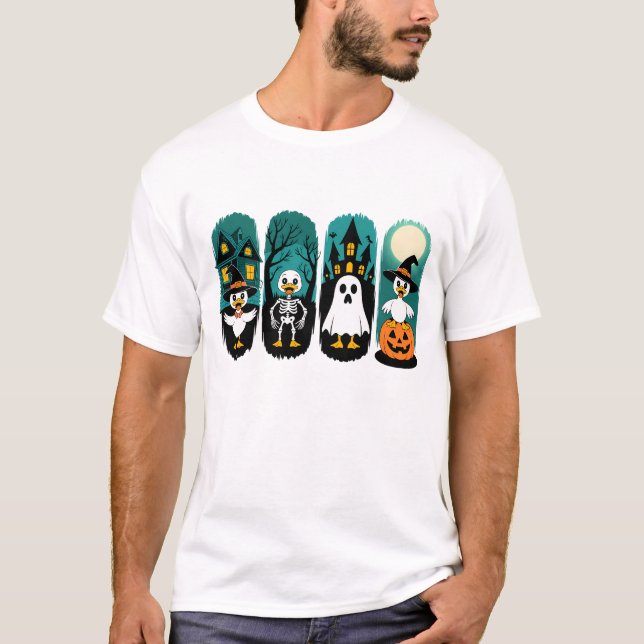 T-shirt Saison d'Halloween effrayante (Devant)