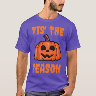 T-shirt Saison d'Halloween Pumpkin d'automne vintage drôle
