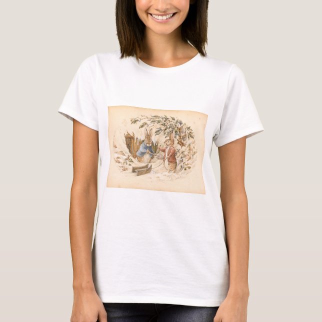 T-shirt Saison d'hiver de Beatrix Potter (Devant)