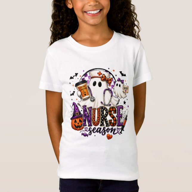 T-Shirt Saison d'infirmière effrayante, soins de compassio (Devant)