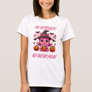 T-shirt Saison Éffrayante de Kawaii Design Dragon Sorcière