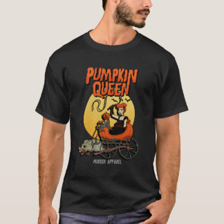 T-shirt Saison Éffrayante de la reine Citrouille d'Hallowe