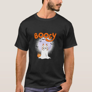 T-shirt Saison éffrayante Drôle Fantôme Booey Chien Hallow