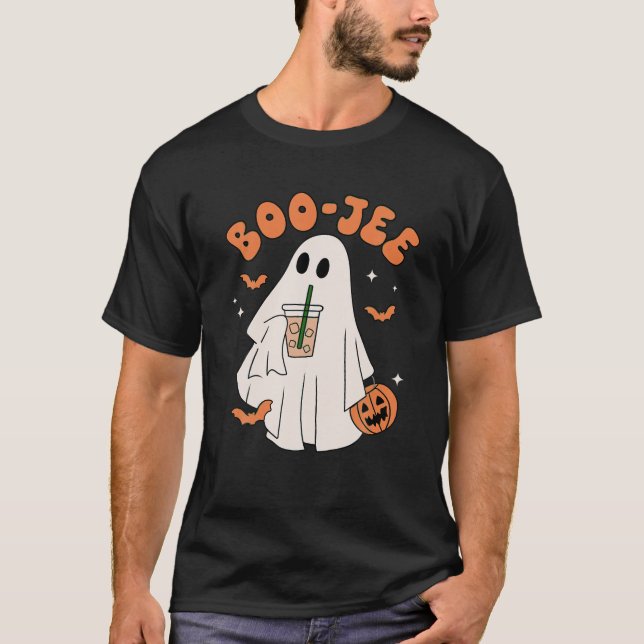 T-shirt Saison éffrayante Drôle Fantôme Halloween Costume  (Devant)
