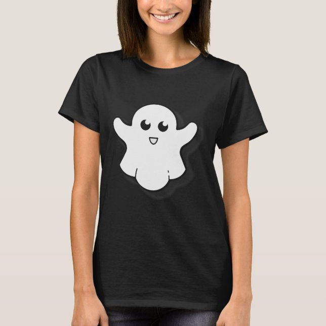T-shirt Saison Éffrayante Halloween Ghost Cute Ghost (Devant)