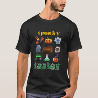 T-shirt saison effrayante Joyeux Halloween