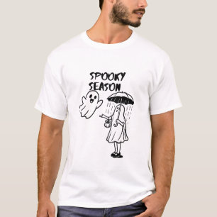 T-shirt Saison effrayante Mignon Fantôme Halloween